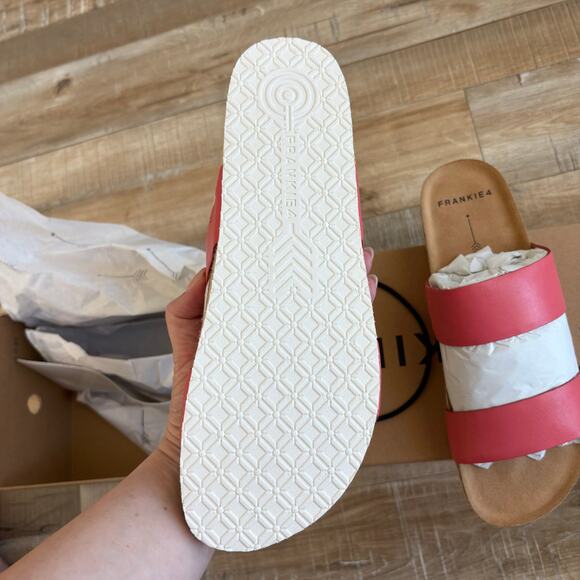 FRANKIE4 Maria III Sandals Coral Pink Size 9 - Picture 5 of 5